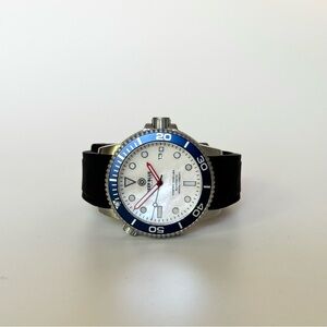 DEEP BLUE Master 1000 Automatic White Dial Watch